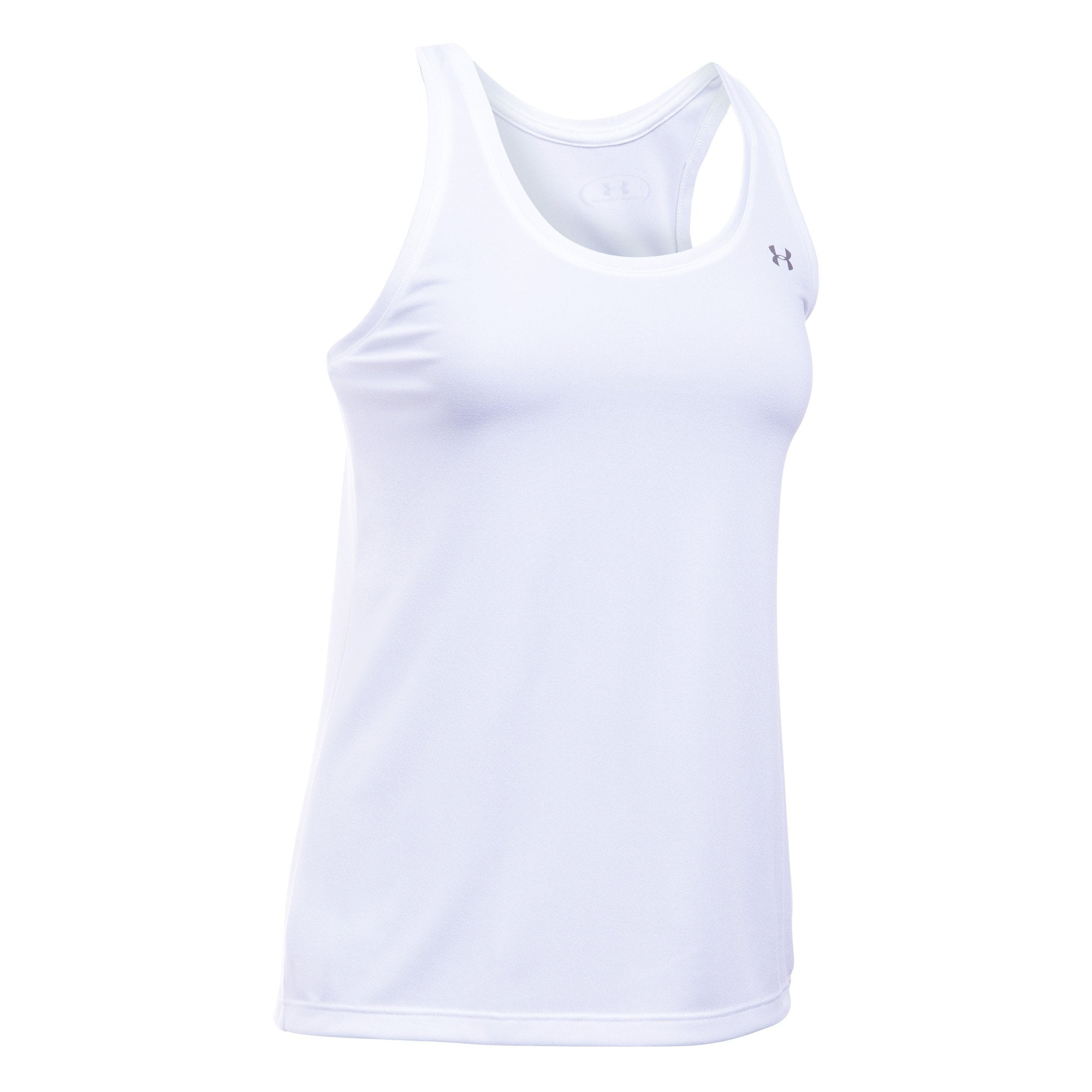 Top Under Armour UA Essential Cotton Strech Tank Mulher White