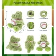 thumbnail image 2 of DolliBu Alligator Stuffed Animal with Baseball Plush - Soft Huggable Gator, Adorable Playtime Gator Plush Toy, Cute Zoo Animal Gift, Baseball Plush Doll Animal Toy for Kids and Adults - 8 Inch, 2 of 6