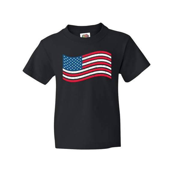 Inktastic Grunge American Flag Youth T-Shirt