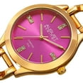 thumbnail image 4 of Women's Quartz Diamond Gold-Tone Pink Bracelet Watch, 4 of 6