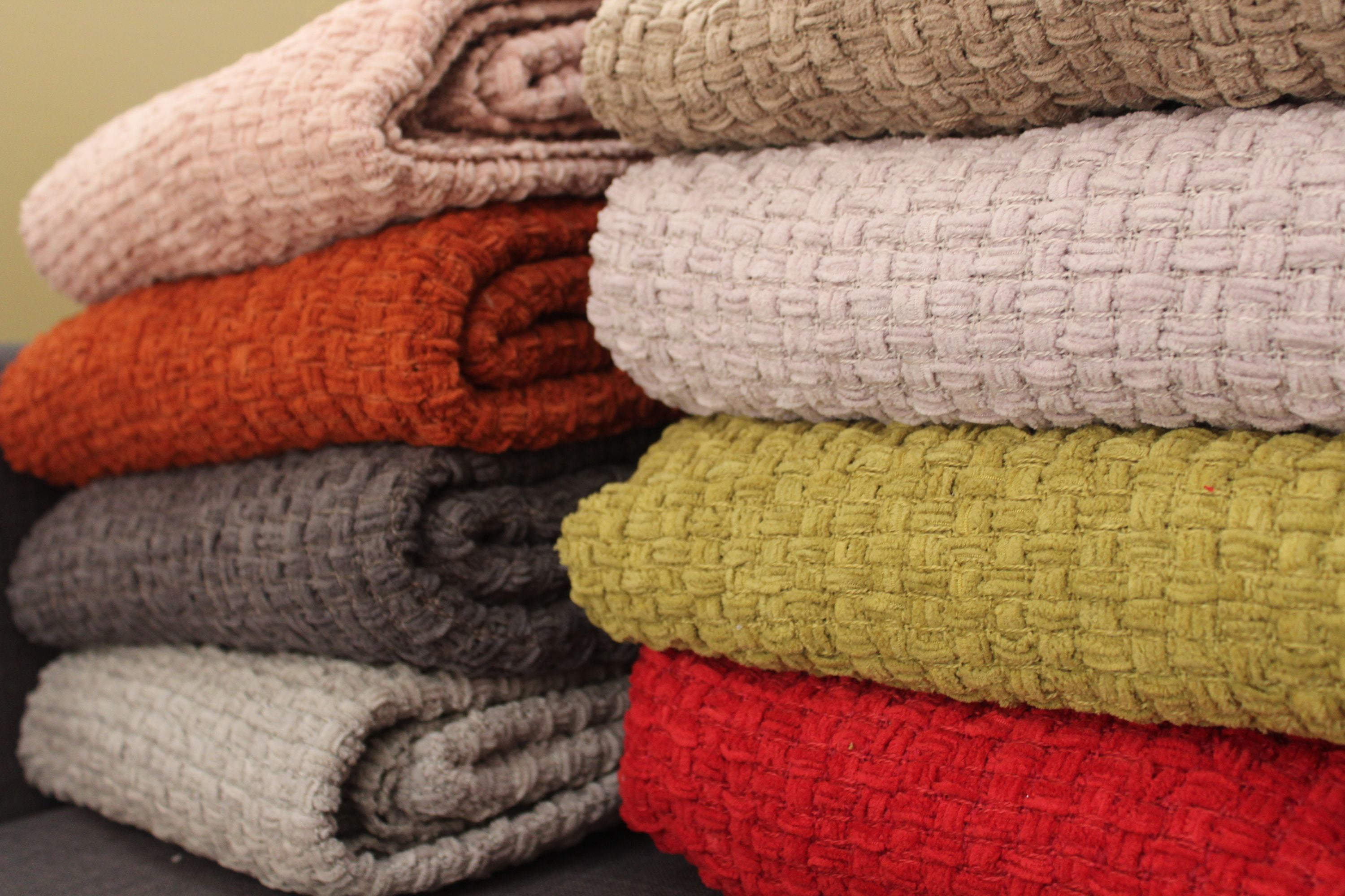 Fabstyles Beige Polyester Throw, 50" x 60"