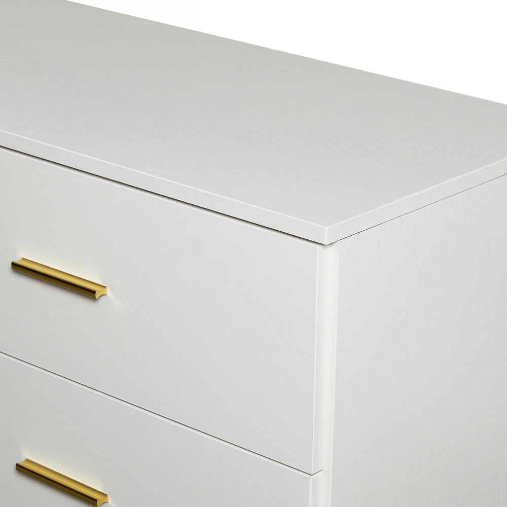 MAYEERTY Modern White 8-Drawer Dresser for Bedroom, Wide Chest of Drawers