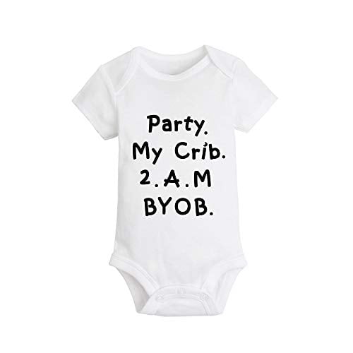 Custom Baby Bodysuit My Milk Brings The Girls to Yard Funny Humor Funny Cotton