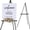 Black-1 Pack, variant on Wooden Adjustable A-Frame Tripod Easel Stand for Canvas, Posters, Wedding Signs, and Artwork Display