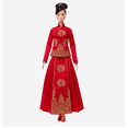 thumbnail image 3 of Mattel Barbie Signature Chinese Lunar New Year by Guo Pei Doll, 3 in, 3 of 5