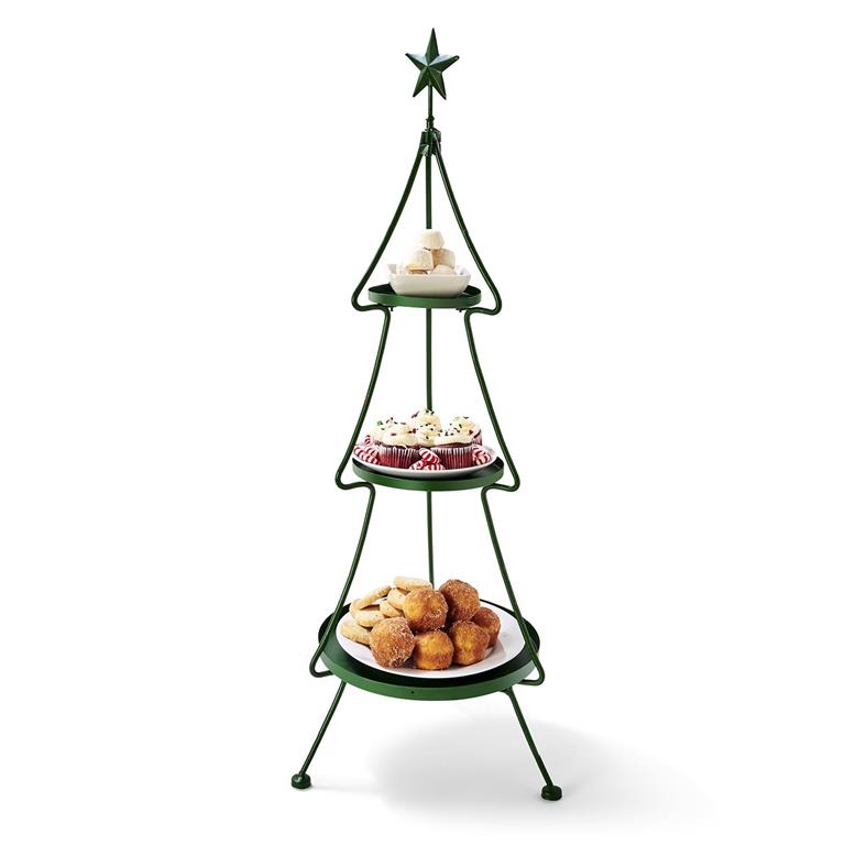 Two's Company Deck The Halls Tiered Christmas Tree Stand