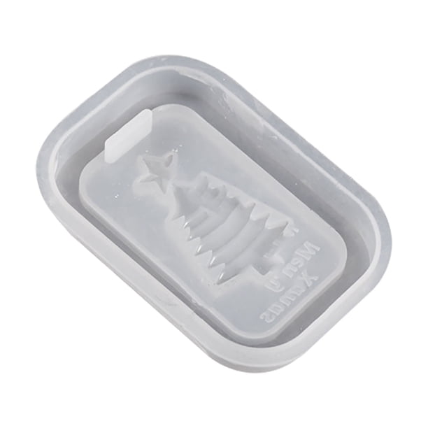 Puntoco Molde de resina epoxi para colgar en la pared con forma de copo de nieve para árbol de Navidad, llavero con forma de flor y muñeco de nieve