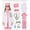 A03855-Pink, variant on Marendyee Doctor Costume for Girls and Boys Kids Scrubs Nurse outfit With Set including a stethoscope Dress Up Cosplay Halloween Toddler 6T 5-6Years