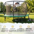 thumbnail image 5 of Mersco 12ft Pumpkin Trampoline for Kids and Adults, Outdoor Trampoline with Basketball Hoop Enclosure Net Storage Bag,Jumping Trampoline SPACE for Boys and Girls Birthday and Festival Gift,Green, 5 of 11
