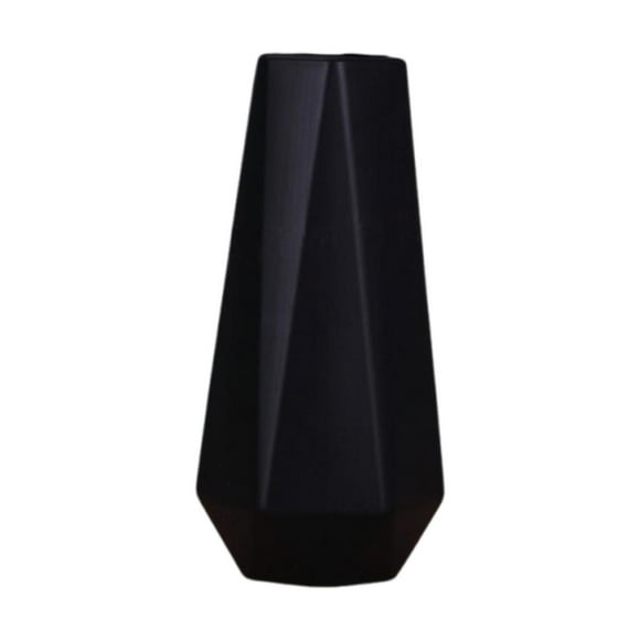 Jarrón floral hidropónico, contenedor de flores para dormitorio, estantería de interior Negro