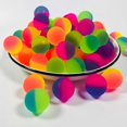 thumbnail image 3 of 1 Pcs 25 mm Two-Color Elastic Ball Toy Children Colored Boy Rubber One Size, 3 of 5
