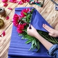 thumbnail image 4 of Uxcell Crepe Paper Roll 8.2ft Long 10 Inch Wide for Wedding Ceremony Various Large Festivals Decoration,Dark Blue, 4 of 6