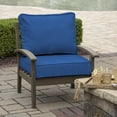 thumbnail image 2 of Arden Selections Modern Acrylic Outdoor Deep Seating Cushion Set 24 x 24, Lapis Blue, 2 of 6