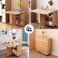thumbnail image 5 of Mesa Comedor Plegable Bluelander De Madera, 5 of 5