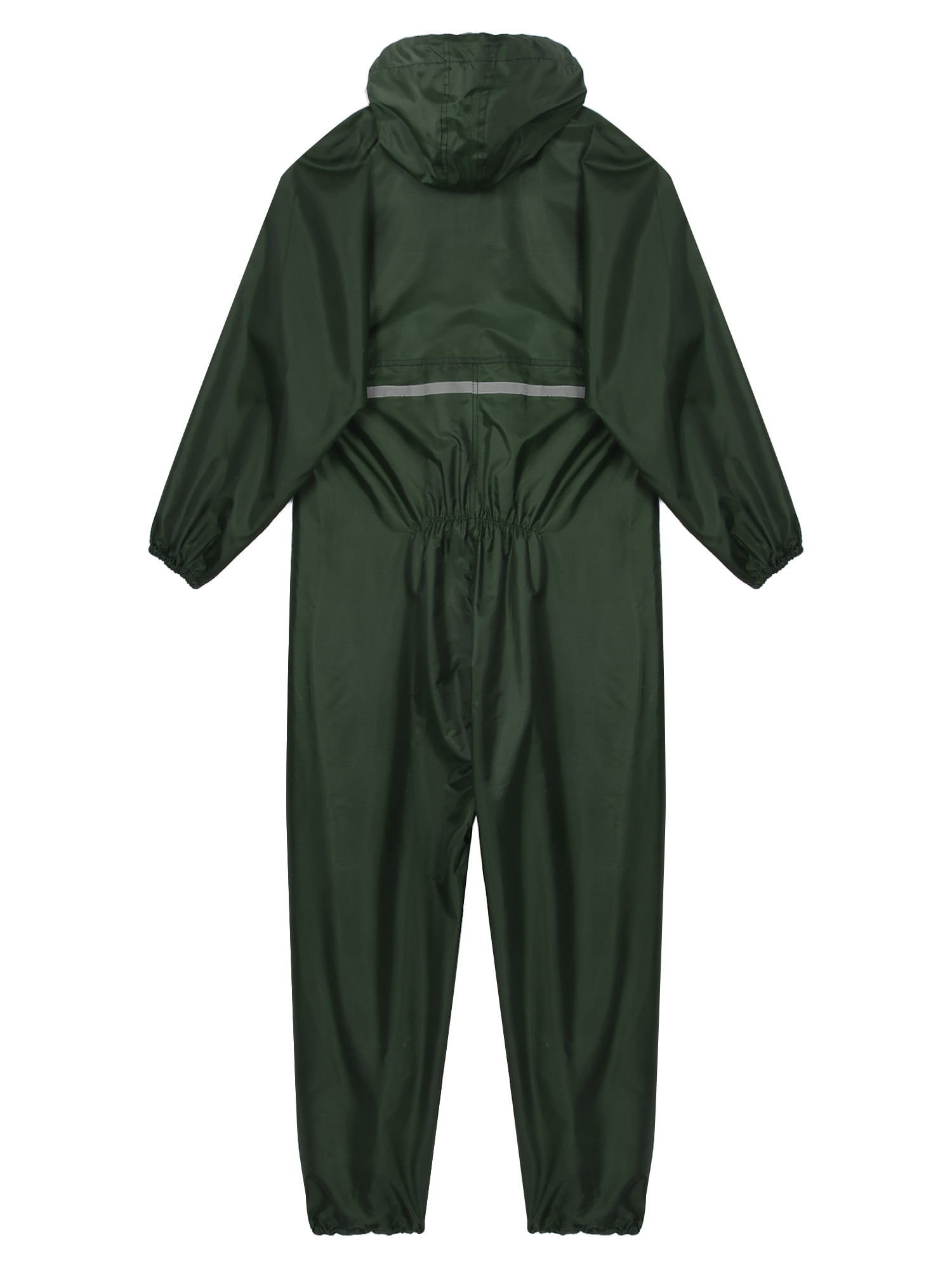 iiniim Mens One Piece Rain Suit Reusable Waterproof Hooded