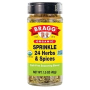 Pack of 2 Bragg Organic Sprinkle 24 Herbs & Spices Seasoning, 1.5 oz (Package May Vary)
