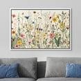 thumbnail image 4 of IDEA4WALL Framed Canvas Wall Art Minimal Wildflowers Floral Garden Illustrations Retro Countryside Art Botanical Colorful Print Relax/Calm for Living Room, Bedroom, Office - 24"x36" White, 4 of 5