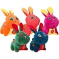 thumbnail image 4 of FELTECHELECTR 5 piezas de muñeco de conejo de Año Nuevo chino, adorable muñeco de peluche de conejo, mascota de juguete, 4 of 6