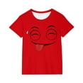 thumbnail image 3 of Piuwrlz 7 Boys Short T-Shirts Sleeve Kids Funny Graphic Shirts Tops Boy Funny Graphic Shirts Pullover T Shirts Red Size 7 Years, 3 of 7