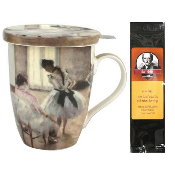 Degas the Dance Lesson Tea Mug, Infuser and Lid in ...