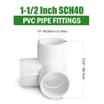thumbnail image 2 of Accesorios de tubería de PVC Zernmiarder, 3 vías, 1,5 cm, SCH40, 12 piezas, 2 of 8