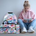 thumbnail image 2 of Bulopur Sea Turtle School Backpack for Kids 4 Pcs Cartoon School Bag with Lunch Box, Pencil Case & Water Bottle Cover for 9-12 Years Old, 2 of 7