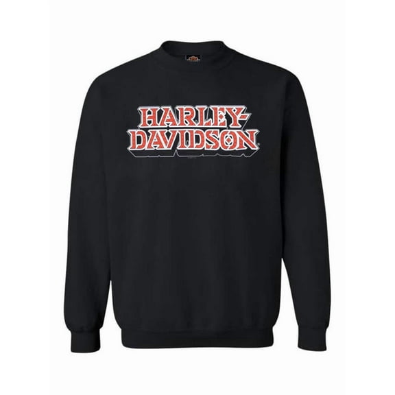 Harley-Davidson Men's Starflyer Crew-Neck Fleece Pullover Sweatshirt (L), Harley Davidson