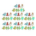 thumbnail image 1 of 50 Uds. De dijes para zapatos, diferentes formas, desmontaje, decoraciones impermeables de dibujos animados para toboganes de burbujas, niñas y niños, 1 of 5