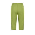 thumbnail image 5 of DDAPJ pyju Rhinestone Leggings for Women 2025 Summer Dressy Casual Cropped Pants Buttery Soft Knee Length Pants Lighten Sales of The Day Light Green XXL, 5 of 6