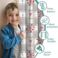 thumbnail image 3 of Blackout Kids Curtains,Pioneer Flower Floral Print Pattern Childrens Insulated Curtains Set Of 2,Bedroom Essentials,Toddler Room Decor 42"x54", 3 of 5