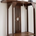thumbnail image 2 of Chinese Style Vintage Console Table Sofa Side Table Bamboo Shelf Entryway Table, 2 of 18