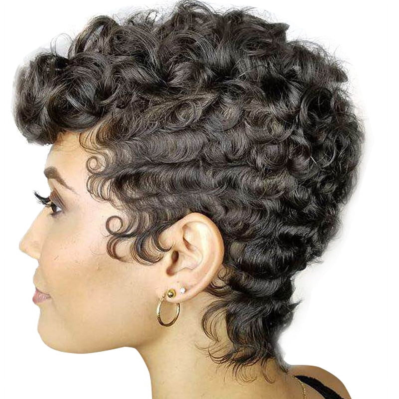 Short Pixie Cut Wigs Curly Wigs for Women Synthetic Hair Wigs Natural Looking Heat Resistant Fiber