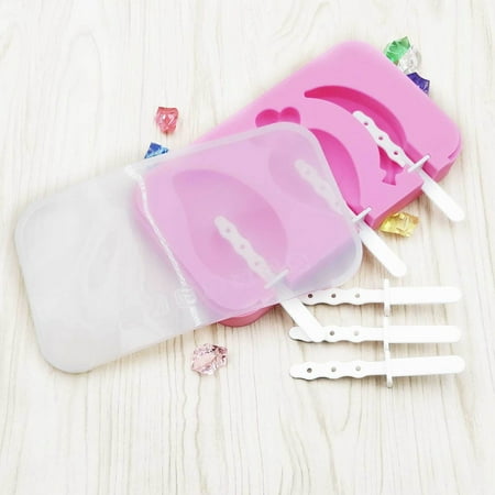 

KKCXFJX Fruit Ice Cream Mold Silicone Ice Cream Mold DIY Ice Cream Mold With Cover