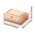 thumbnail image 2 of Large Heavy-Duty Thick Storage Bags, Durable Clear Moving Bags for Clothes, Stackable Foldable, 8 Sizes with Reinforced Handles for Bedroom College Dorm Home Organization, 2 of 3