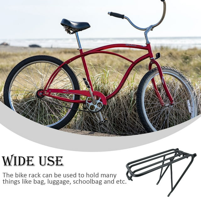 Folded Bike Rear Rack Removable Professional Reusable Washable Cargo Luggage Carrier Shelf Accessories Replacement for Brompton Black