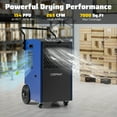 thumbnail image 2 of Costway 154 Pints Commercial Dehumidifier with Pump Drain Hoses for Basements Job Sites, 2 of 10