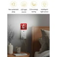 thumbnail image 4 of Christmas Night Lights Auto Sensor Santa Claus Bells Plug-in LED Nightlights Dusk to Dawn for Living Room, Bedroom, Bathroom, Hallway, Stairways Wall Decor, Red Snowflake Merry Christmas Night Light, 4 of 9