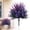 Purple, variant on CHENjy Artificial Boxwood Shrubs Ground Insert, UV Resistant Fake Bushes for Outdoors, Porch Garden Patio Greenery Decor, Colorful