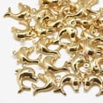 thumbnail image 2 of 5pcs 5 Pcs Real 18K Gold Plated Brass Dolphin Pendants Dolphin Pendants Decoration Real 18K Gold Plated Charms for Women Jewelry DIY Necklace Bracelet Craft Making 19x14x5mm Hole: 1mm, 2 of 2