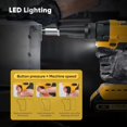 thumbnail image 5 of Dewalt Pistolet à Rivets Sans Fil 20V Compatible avec Batterie, Pistolet à Rivets Sans Balais 3/16 Pouces 5/32 Pouces 1/8 Pouces avec Lumière LED, Vitesses Réglables et 20 Rivets, Kit de Pistolet à Rivets Automatique Portable, 5 of 5