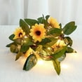 thumbnail image 2 of Lámpara De Alambre De Cobre Led De Ratán De Hoja Verde Artificial, Lámpara De Vid De Girasol, Cadena De Luces Led, Decoración De Navidad, Lámpara De Cadena De Linterna Minnieouse HA016049-00, 2 of 5