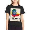 thumbnail image 3 of T-shirt Ethiopia Map  Soft Cotton Adult Heat-Transfer Graphic T-Shirt - 180g Breathable Fabric, Unisex Summer Casual Wear with Durable Heat-Printed Design, 3 of 9