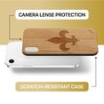 thumbnail image 6 of Case Yard Wooden Case Outside Soft TPU Silicone, Slim Fit Shockproof Wood Protective Phone Cover for Girls Boys Men and Women, Supports Wireless Charging French Tip Design case for iPhone-XR, 6 of 7