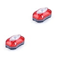 thumbnail image 4 of bedienty Tail Light Hard Light Red Lighting Sign Back Beacon Replacement Safety Warning Lamp Compact Lightweight for Bicycle 2Set, 4 of 6
