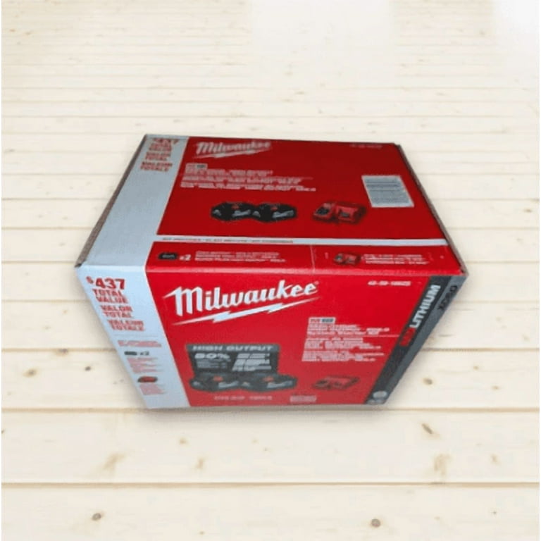 Milwaukee M18 Ah Battery 2-Pack, 50% More Power, 200+ - Main Image