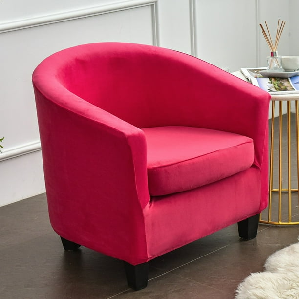 Stretch Armchair Club Chair Sofa Cover Cuh Covers For Armchairs Tub Barrel Seat Slipcover Removable Machine Washable Couch Universal Multi Color Com Stretch Armchair Club Chair Sofa Cover, Black Barrel Chair Cover