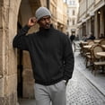 thumbnail image 5 of Mens Zip Up Sweatshirt Mock Neck Track Jacket Fleece-Lined Full Zip No Hood Athletic Casual Long Sleeve Jacket, 5 of 6