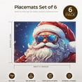 thumbnail image 2 of Christmas Decoration Placemats Santa Claus Christmas Character Comic Style Entryway Door Mat Pack Of 6 17.7x13 Inch Cartoon Door Mat Outdoor Entrance for Office, 2 of 6