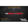 thumbnail image 2 of 10 Elegant Stylus Pens Pack - Plastic, Stylish, Black Ink - Red, 2 of 5