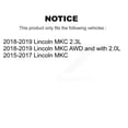 thumbnail image 2 of DS-One Front Rear Coated Drilled Slotted Disc Brake Rotors Kit for Car Lincoln MKC KD-100372, 2 of 11